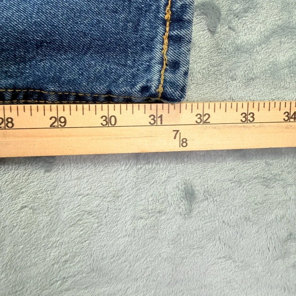 Levis 505 Regular Fit Stretch Jeans Mens 36x32 Blue Denim Mid Rise NWT